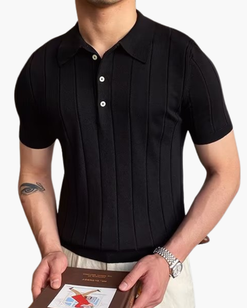 Cannes Ribbed Cotton Polo - Northern Blood