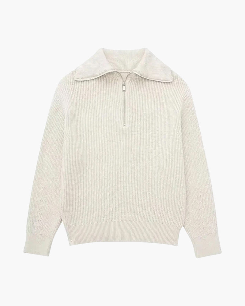 Striped Zip Up Sweater - Northern Blood