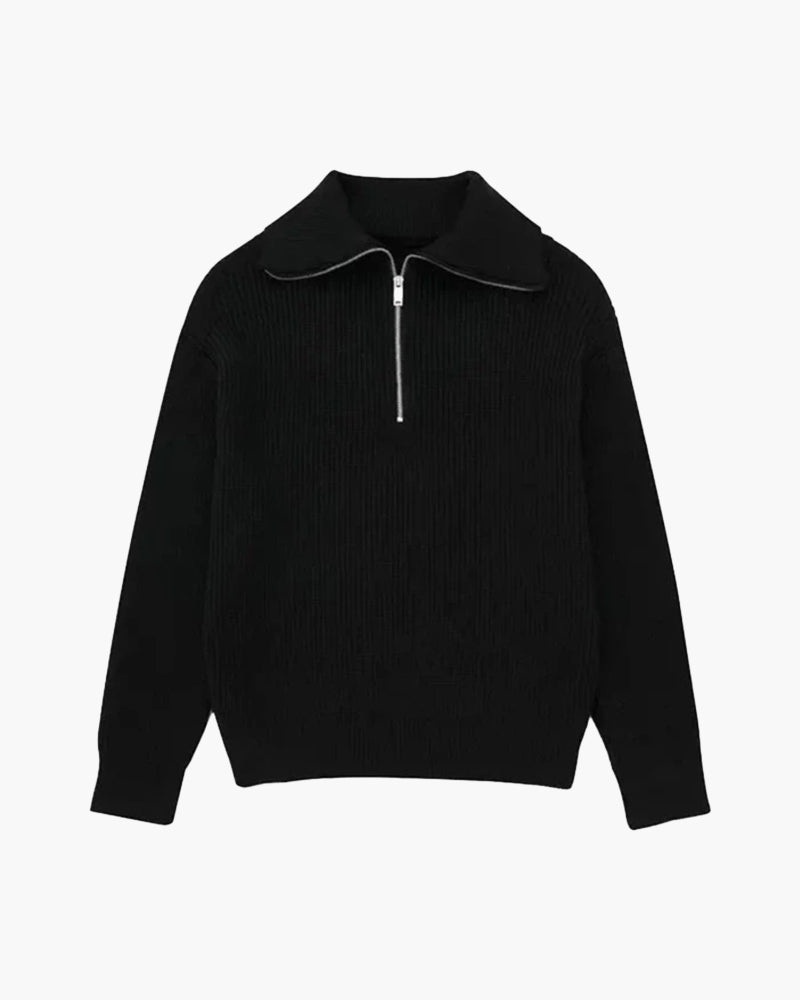 Striped Zip Up Sweater - Northern Blood