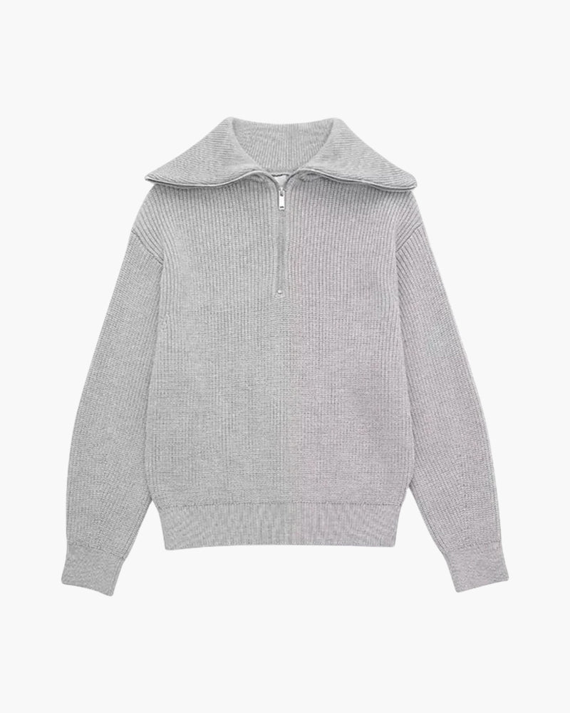 Striped Zip Up Sweater - Northern Blood