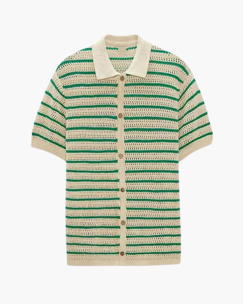 Marbella - Knitted Button Shirt - Northern Blood