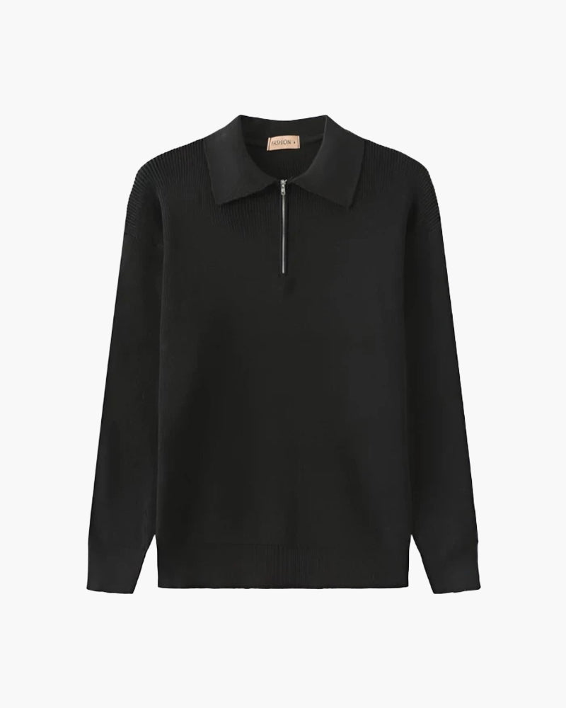 Cesare Half Zip Sweater - Northern Blood